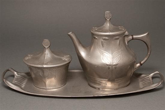 German Art Nouveau pewter