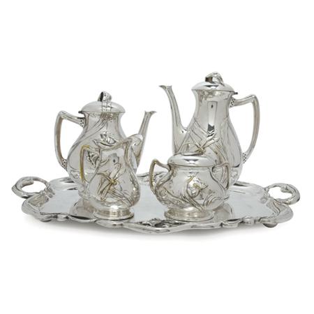 German Art Nouveau Silver Plated