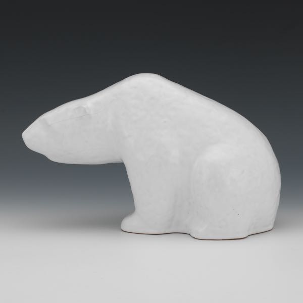 GERMAN ART POTTERY POLAR BEAR