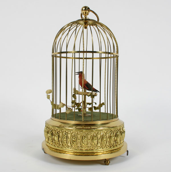 German automaton; singing bird in