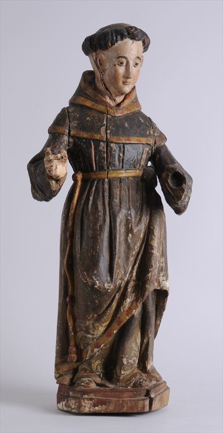 GERMAN BAROQUE CARVED AND PAINTED