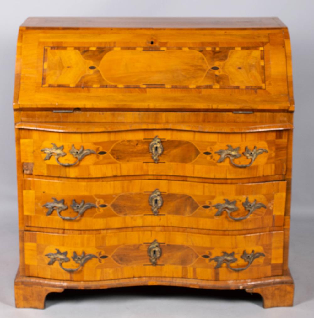 GERMAN BAROQUE INLAID WALNUT