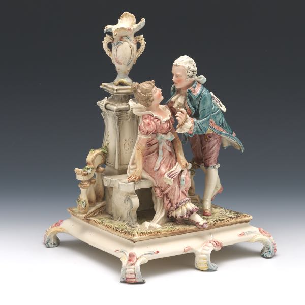 GERMAN BAROQUE STYLE PORCELAIN