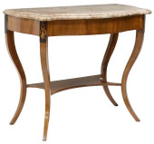 GERMAN BIEDERMEIER STYLE MARBL