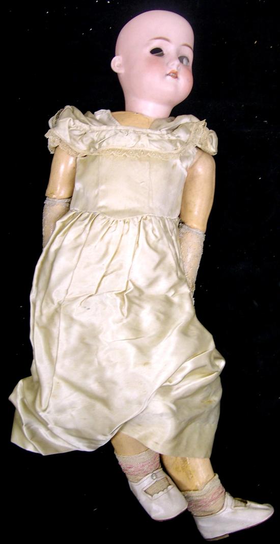 German bisque doll  open mouth 
