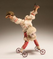 German bisque head clown acrob