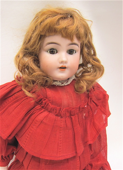 GERMAN BISQUE HEAD DOLL auburn