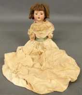 German bisque head doll by Sch