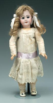 German bisque head doll, jointed