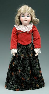 German bisque head doll, jointed