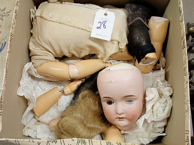 German bisque head doll with