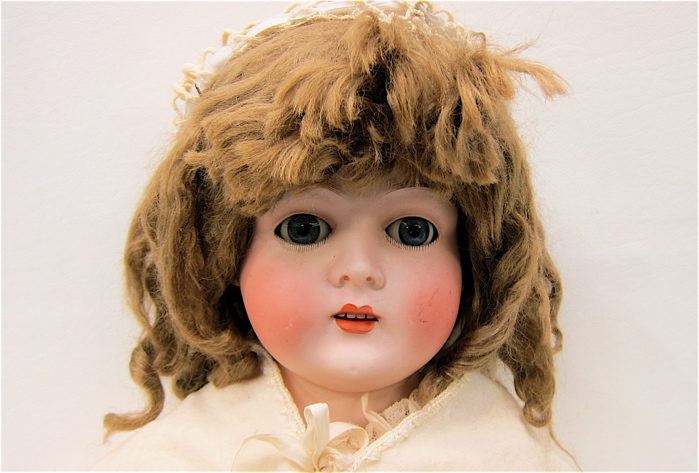 GERMAN BISQUE SHOULDER HEAD GIRL