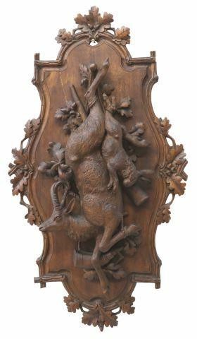 GERMAN BLACK FOREST CARVED GAME