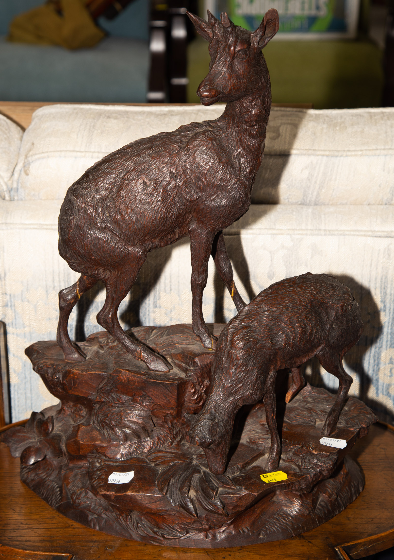 GERMAN BLACK FOREST WOODEN GOAT