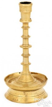 GERMAN BRASS GOTHIC CANDLESTIC