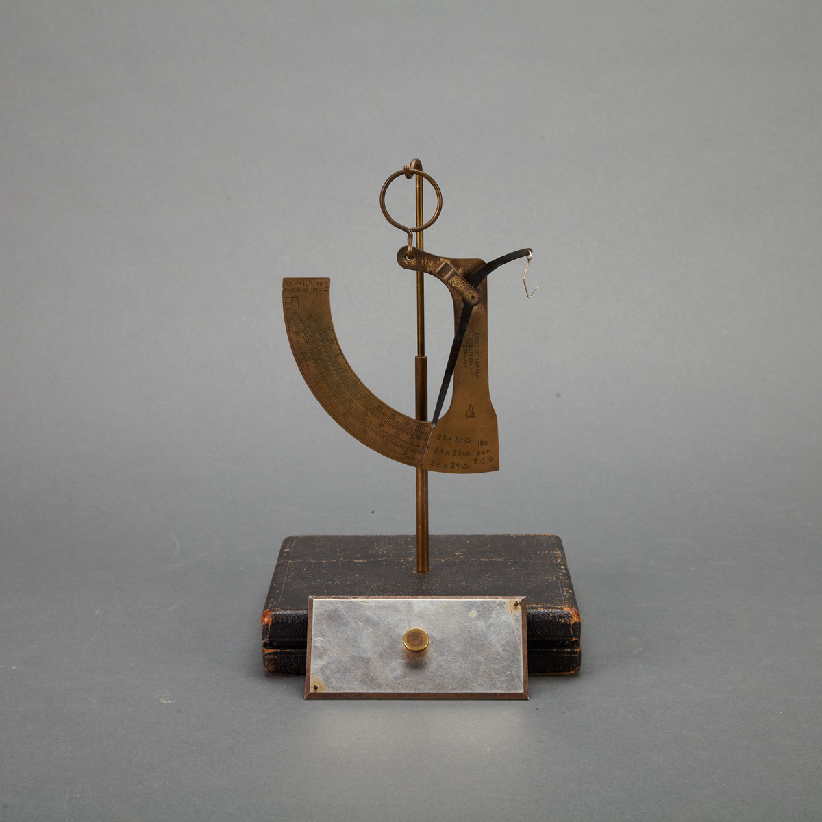 German Brass Paper Scale Louis