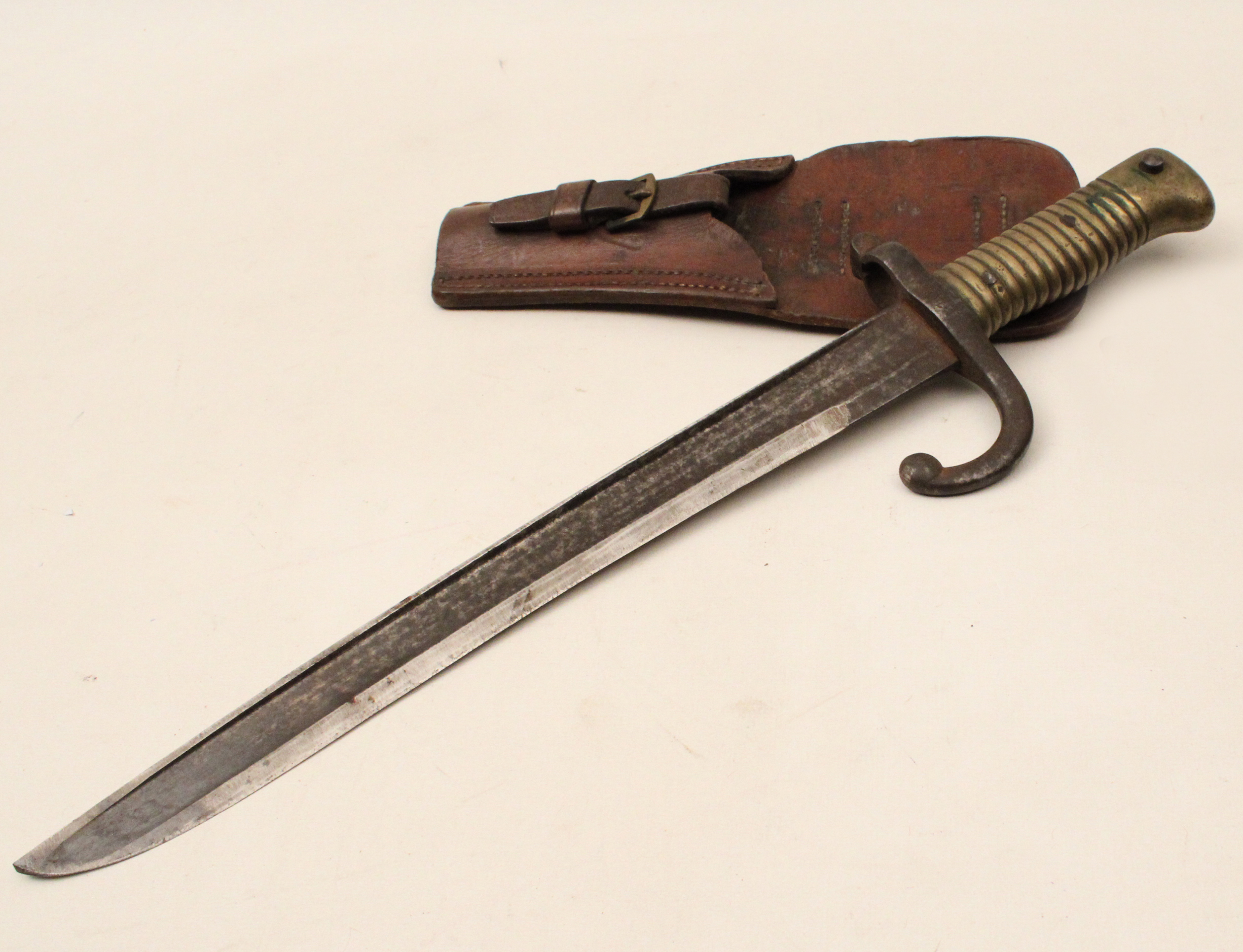 GERMAN BRONZE HANDLED BAYONET