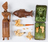 GERMAN CARVED PIPES, 19TH C.Ge