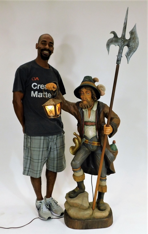 GERMAN CARVED WOOD MOUNTAINEER
