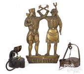 GERMAN CAST IRON MINER'S LAMP,