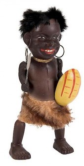 GERMAN CELLULOID WIND-UP AFRIC