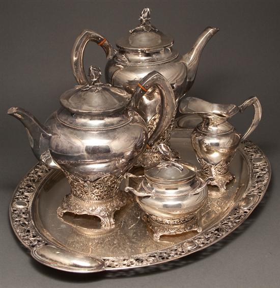 German chased silver reticulated