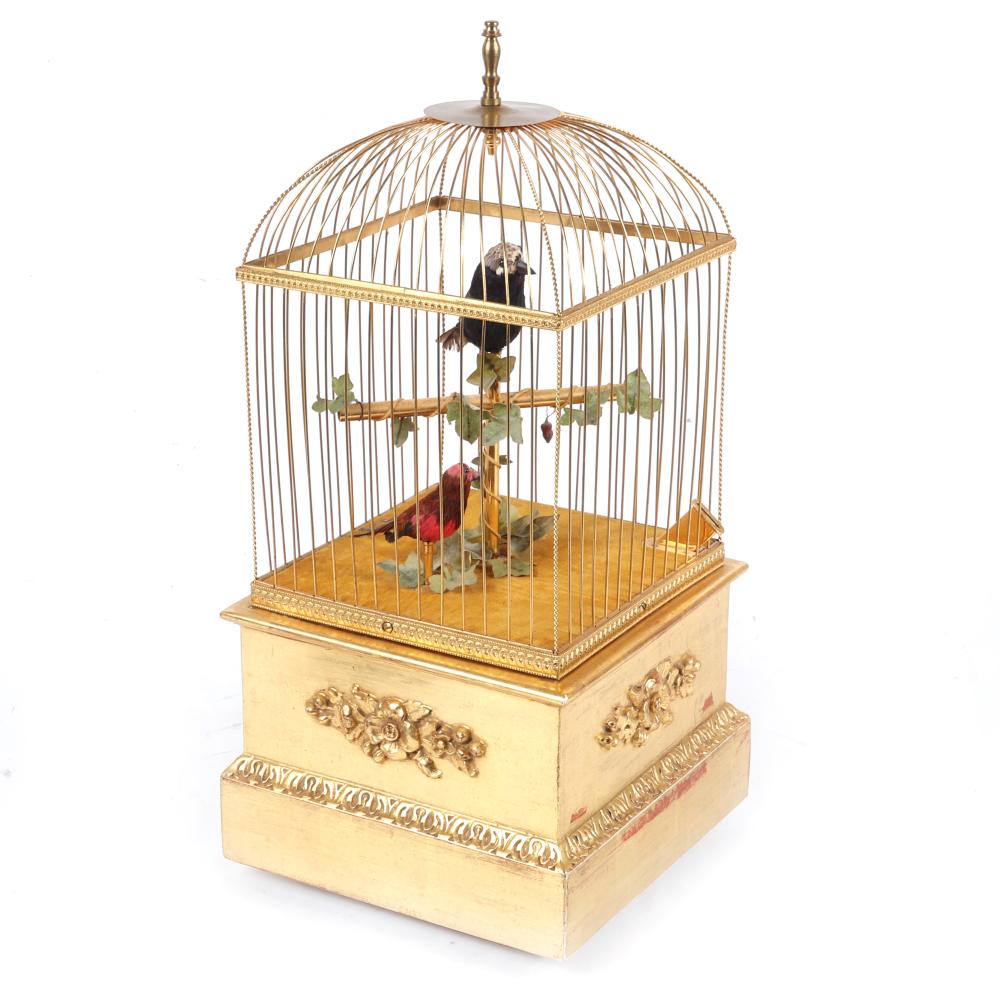 GERMAN CLOCKWORK COIN OPERATED BIRD