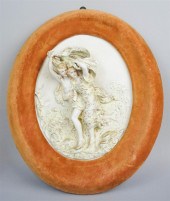 GERMAN COLORED BISCUIT PORCELA