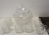 GERMAN CRYSTAL POKAL AND TWELV
