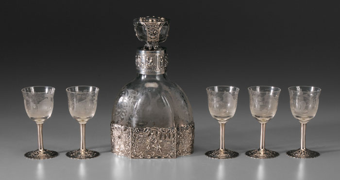 German Decanter Set 20th century,
