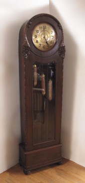 GERMAN DECO LONGCASE CLOCK: Ea