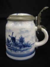 German Delft Lithopane Stein h