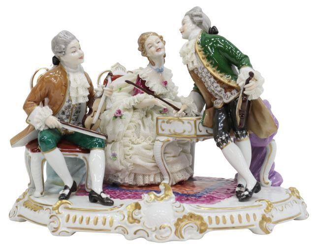GERMAN DRESDEN LACE PORCELAIN