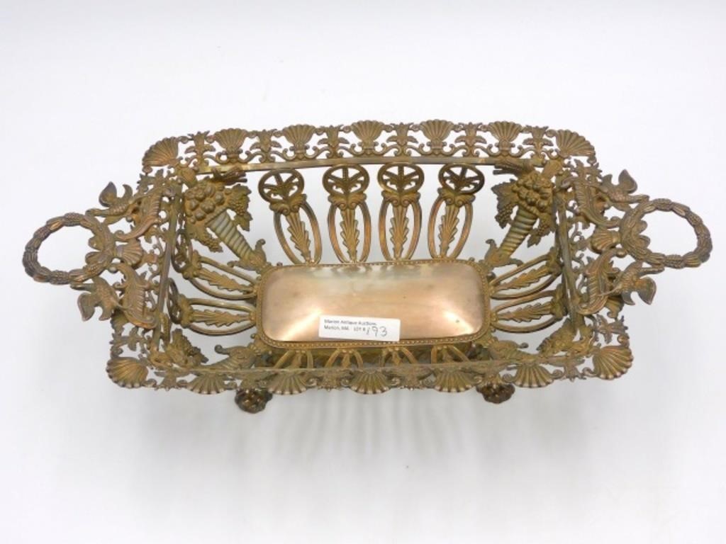 GERMAN EMPIRE SILVER BASKET. 19TH