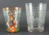 German enamel decorated flip g