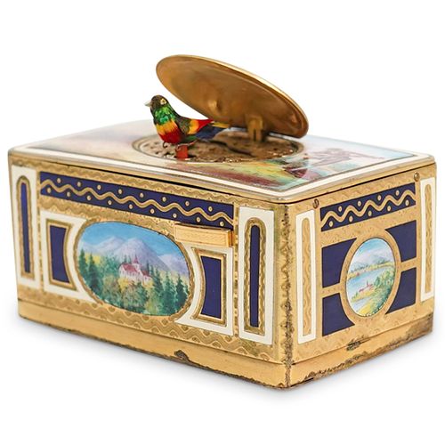 GERMAN ENAMEL & GILT METAL