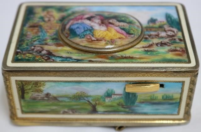 GERMAN ENAMELED SINGING BIRD