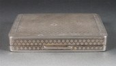 German engraved silver cigaret