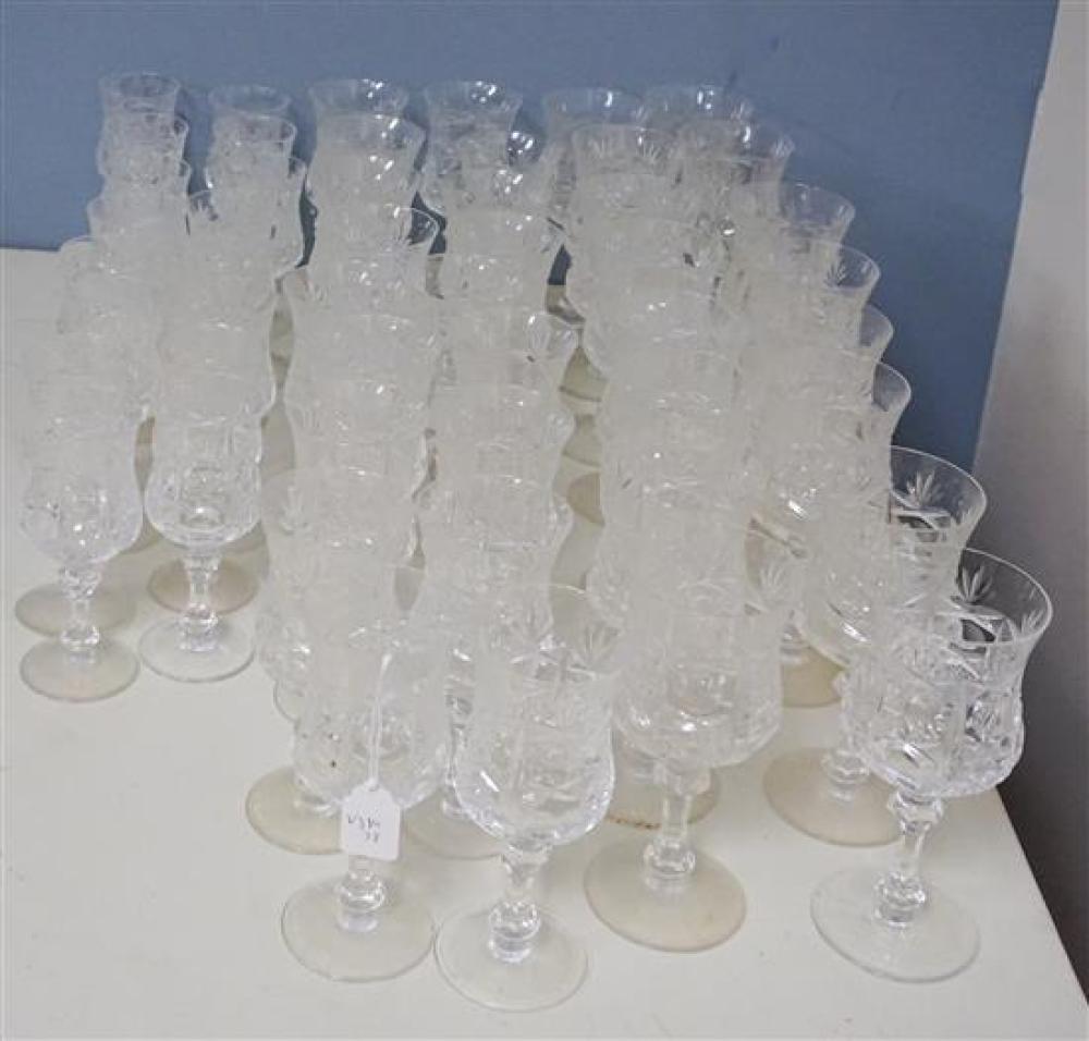 GERMAN FIFTY PIECE CUT CRYSTAL STEM