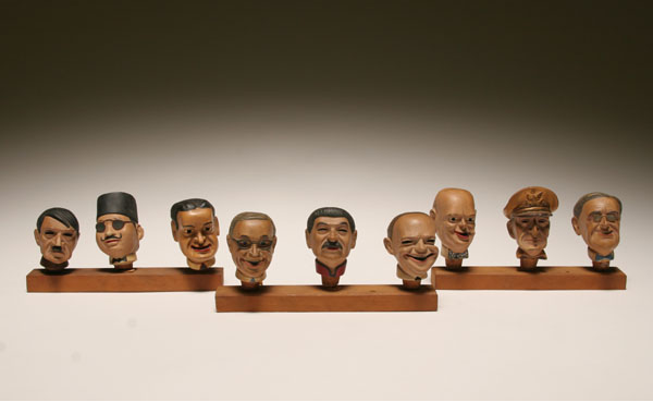 German figural bottle stoppers of
