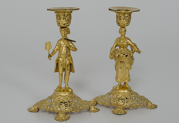 German Figural Candlesticks German.