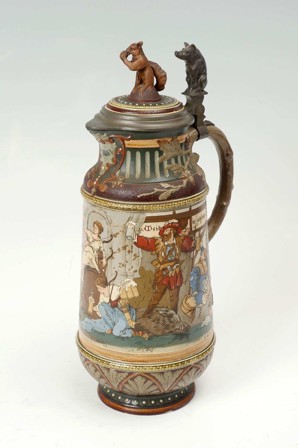 GERMAN FIGURAL METTLACH STEIN