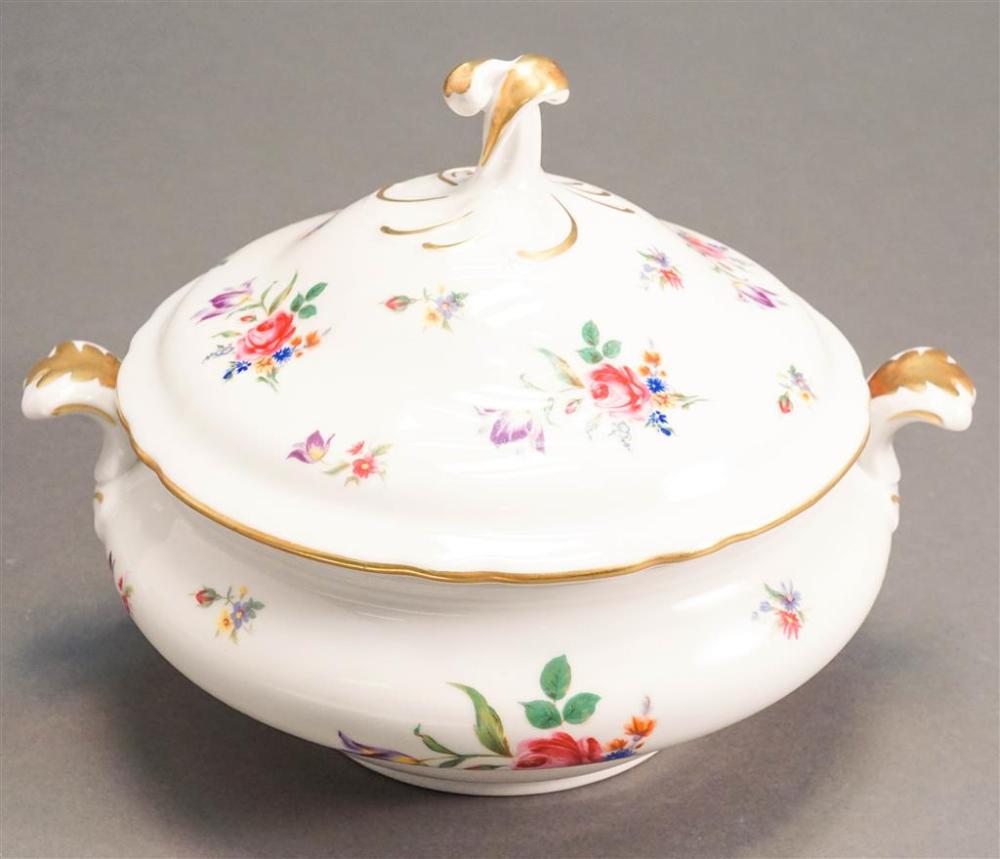 GERMAN FLORAL AND GILT ROUND