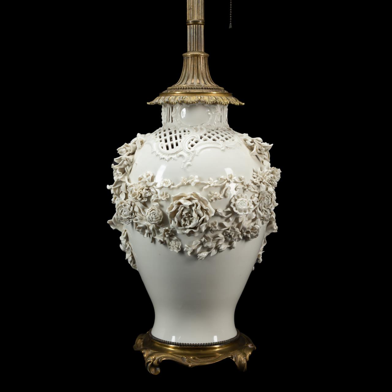 GERMAN FLORAL BLANC DE CHINE