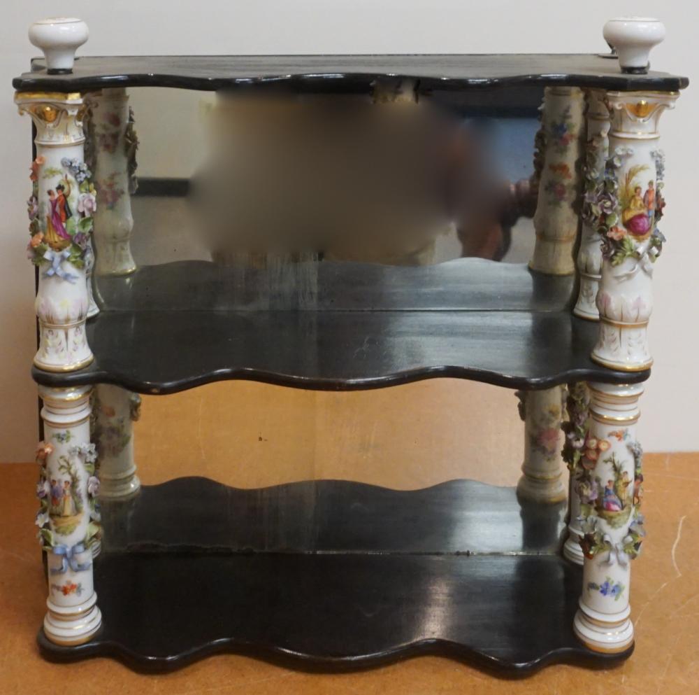 GERMAN FLORAL ENCRUSTED PORCELAIN