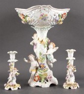 German floral painted porcelai