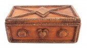GERMAN FOLK ART COFFIN BOX, C.