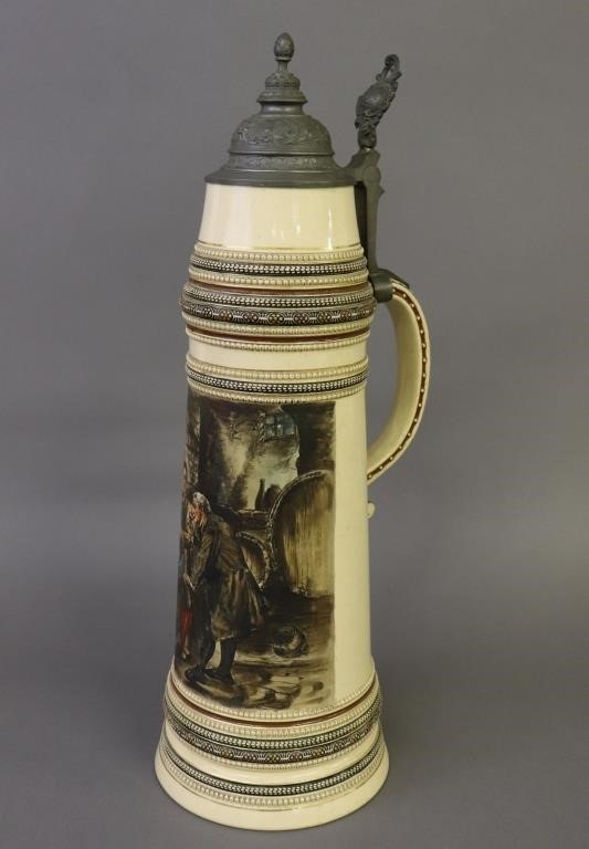 German four liter beer stein