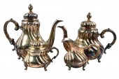 GERMAN FOUR-PIECE STERLING TEA