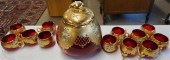 GERMAN GILT ENAMEL DECORATED R